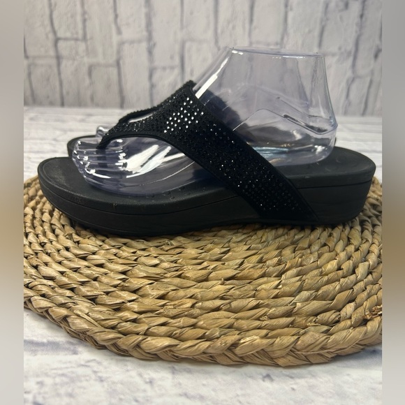 Vionic Black Sparkle Sandals. Size 9. - Picture 6 of 8